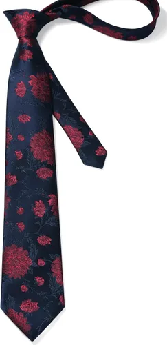 Vista 83 de Corbatas florales tejidas clásicas para hombre, corbata cuadrada de bolsillo, corbatas formales para hombres, boda con pañuelo