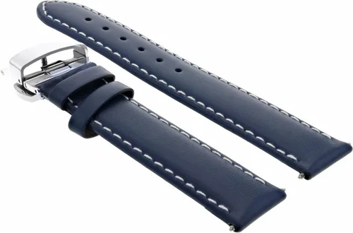 Vista 5 de Ewatchparts Correa de reloj de piel lisa de 18-19-20-22-24-26MM compatible con reloj BULOVA