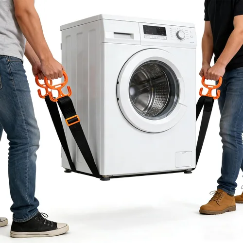 Vista 5 de Paquete de 2 soportes para bolsas de comestibles para bolsas de plástico, color naranja