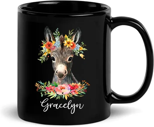 Vista 22 de Taza de café con nombre personalizado, regalo para amigo, compañero de trabajo, cumpleaños, taza de cerámica negra personalizada para amantes