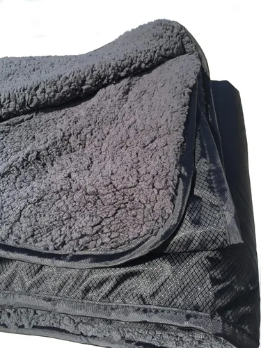 Vista 5 de Manta Elemental Stadium Sherpa impermeable, resistente al viento, picnic, silla de ruedas, camping, conciertos, bolsa con correa para el hombro
