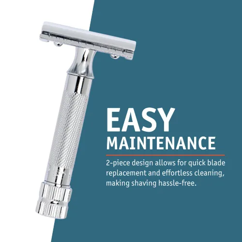 Vista 9 de MERKUR MERKUR Short Handle Safety Razor with 10 blades Cromo