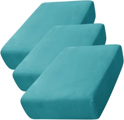 Vista 10 de CONRUSER Funda de cojín elástica de terciopelo suave, funda de cojín de felpa de terciopelo suave, fundas de sofá, protector de muebles con parte