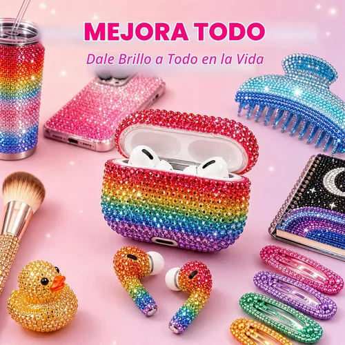 Vista 5 de 60000Pcs 60 Colors Bedazzling Kit with Rhinestones 3mm Bedazzling Gems