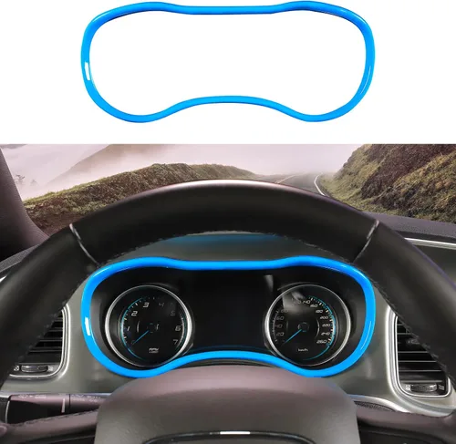 Vista 12 de Voodonala Consolas centrales de fibra de carbono para cargador, tablero de instrumentos, accesorios interiores para Dodge Charger 2015-2026+, 1