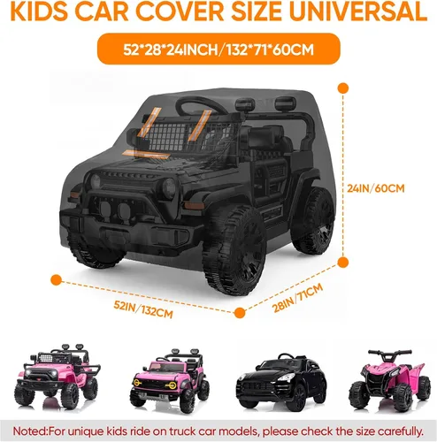 Vista 5 de Funda de coche de juguete para niños, funda para automóvil eléctrico, 52