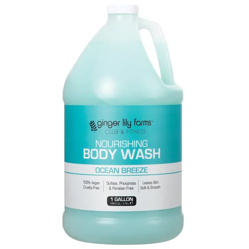 Vista 12 de Ginger Lily Farms Club & Fitness Gel de Ducha Corporal Nutritivo, 100% Vegano y Libre de Crueldad, Gel de Baño y Ducha para Hombres y Mujeres, Aroma