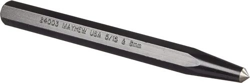 Vista 3 de Mayhew Tools 24008 Punzón central, 1/4" - 6 mm x 5-1/2", acabado de óxido negro