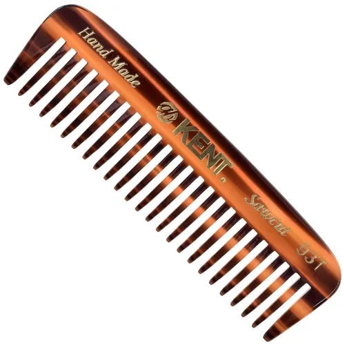 Vista 8 de Kent 93T - Peine para barba de grafito negro para hombre, peine de dientes anchos para hombre, ideal para bigotes y barbas y vello facial, peines