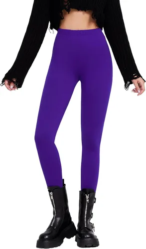 Vista 21 de sissycos - Leggings para mujer de los años 80 con estampado neón salpicado artístico, suaves como la seda y elásticas Splash abstracto