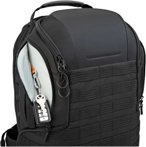 Vista 3 de Lowepro ProTactic BP 450 AW 2 Pro 25L Cómoda mochila modular de telas recicladas y teñidas en solución con bolsillo CradleFit, cubierta para todo