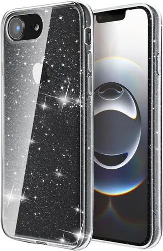 Vista 24 de FanTEK Compatible con iPhone 7 Plus, iPhone 8 Plus de 5.5 pulgadas, fundas de teléfono TPU de cristal transparente suave