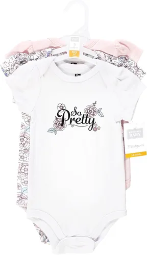 Vista 299 de Hudson Baby baby-girls Cotton Bodysuits 3-pack