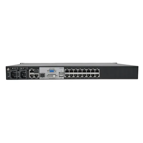 Vista 2 de Tripp Lite NetDirector KVM de consola de 8 puertos con LCD de 19 pulgadas, 8 kits de cables combinados USB/PS2, seguridad de contraseña de 2