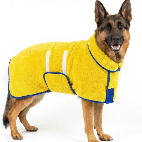 Vista 38 de Bienbee Albornoz para perro, súper absorbente para perros pequeños a Negro