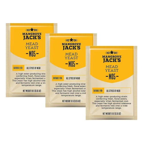 Vista 4 de Mangrove Jack's Craft Series Mead Levadura M05 (0.35 oz) (paquete de 3)