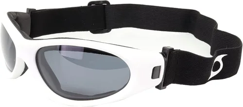 Vista 5 de 3 pares de gafas de sol flotantes Hurricane categoría 5 Jet Water Ski a gafas híbridas marcos en blanco y negro con lentes polarizados ahumados