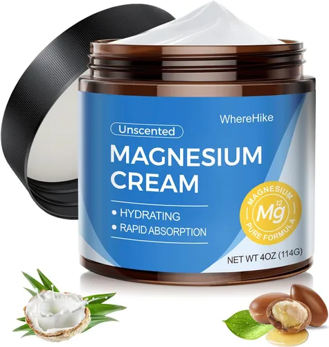 Vista 10 de stilip Crema Tópica Natural de Magnesio para el Sueño, Loción Nocturna de Magnesio para el Dolor y Calambres en las Piernas, Relajación Muscular