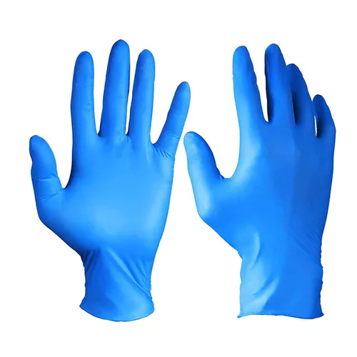 Vista 3 de OSTC Lydus - Guantes para examen de dedos con textura de nitrilo de 4 mil, sin látex, tamaño grande (caja de 100)
