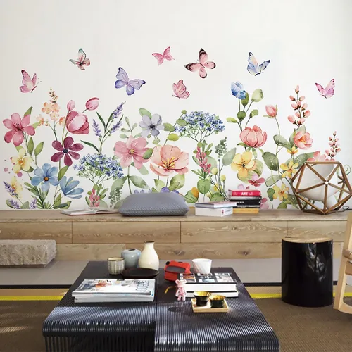Vista 18 de Arawat 2 Juego de Calcomanías de Diente de León para Pared Pelar y Pegar Calcomanías de Pared de Diente de León Azul Adhesivos de Pared Florales