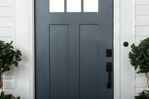 Vista 6 de Rust-Oleum 369387 Pintura Advanced Dry para Puerta y Embellecedor, Cuarto de galón, Gris Alpino satinado