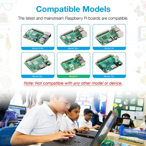 Vista 8 de Hosyond Pantalla táctil IPS MIPI DSI de 5 pulgadas compatible con Raspberry Pi 5/4/3, pantalla capacitiva de 800 x 480 píxeles, interfaz sin