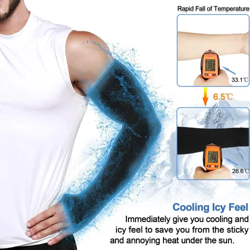 Vista 13 de beister 3/6 pares de mangas de brazo de enfriamiento UV protección solar unisex para deportes, ciclismo, golf, correr
