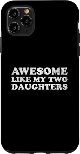 Vista 13 de Awesome Like My Two Daughters for Funny Mom Dad Parent Case for iPhone XR