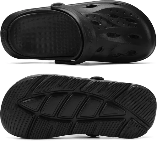 Vista 4 de Zuecos con soporte de arco para mujer y hombre, zapatos de jardín con plantilla acolchada, sandalias antideslizantes para la fascitis plantar
