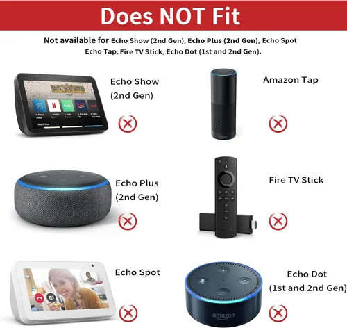 Vista 4 de Cargador de 21 W para Alexa Echo Show 5 3ª generación, adaptador de fuente de alimentación de 15 V 1.4 A. Compatible con Echo Show / Plus 1st Gen