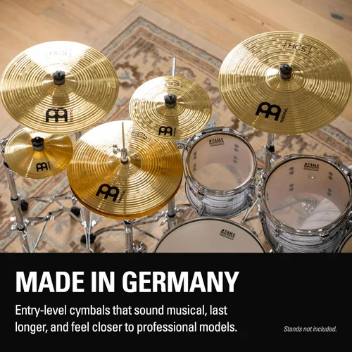 Vista 11 de Meinl Cymbals HCS141620+10 HCS Pack juego de platillos con hi hat de 14", crash de 16", ride de 20", más un splash de 10" gratis (VIDEO)