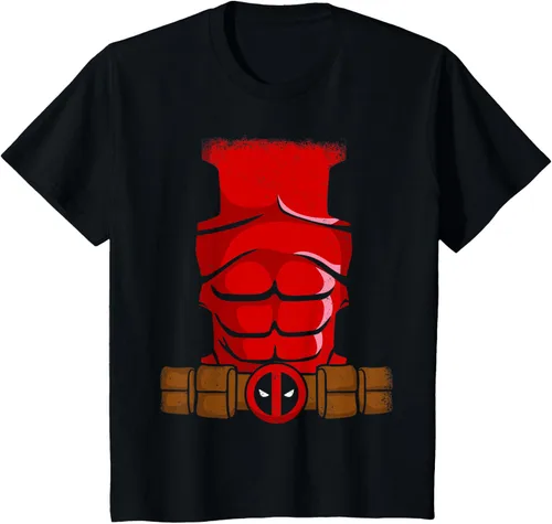 Vista 5 de Marvel Deadpool Wade Wilson - Camiseta para disfraz de Halloween
