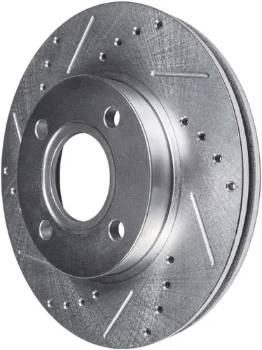 Vista 111 de Detroit Axle - Rotores de freno delantero para 04-13 Mazda 3 Rotores de frenos de disco 06-15 Mazda 5 Reemplazo: Rotor regular delantero de 11.81