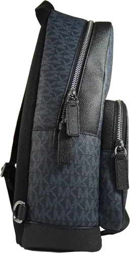 Vista 2 de Michael Kors Mochila de lona revestida para viajeros, azul , azul marino (Navy / Blue), Mochilas Sling