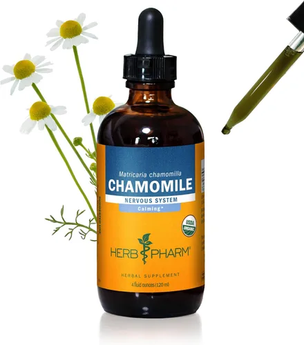 Vista 10 de Herb Pharm Extracto líquido de manzanilla: USDA Orgánico Apoyo calmante del sistema nervioso, suplemento de manzanilla de apoyo al estrés