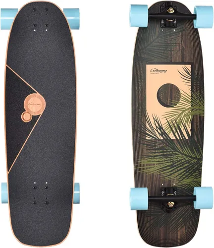 Vista 8 de Loaded Boards Omakase Bamboo Longboard Skateboard Completo Palmera