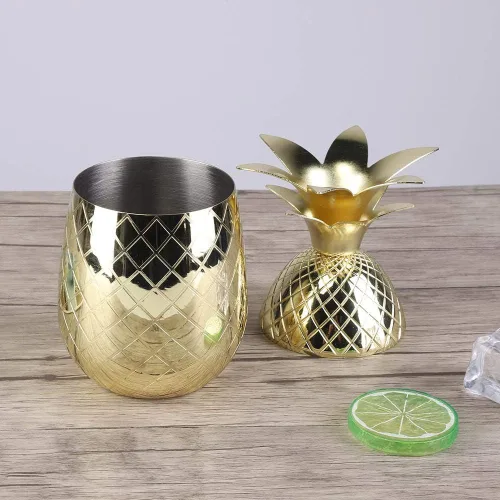 Vista 7 de Coctelera, elegante mezclador de bebidas para bar en casa, acero inoxidable, chapado en oro, 1 pieza