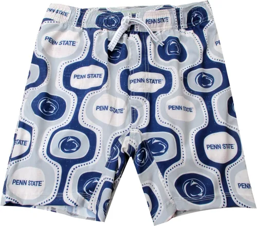 Vista 2 de Wes and Willy Pantalones cortos de natación con tecnología retro para hombre, para fanáticos de los deportes universitarios