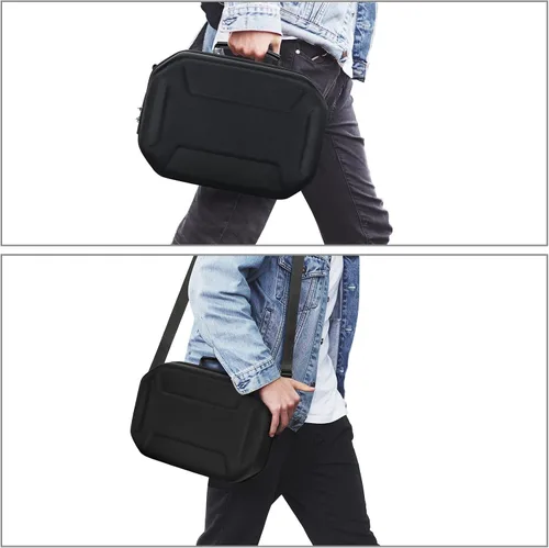 Vista 5 de LYAUK Hard Carrying Case with Lock Compatible with Oculus Quest 2 BasicElite Version, Touch Controllers, and Other Accessories, Quest 2 Case with