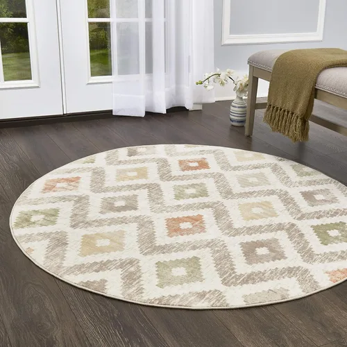 Vista 10 de Home Dynamix Melrose Maritza - Alfombra de pasillo, 2 x 7 pies, azul/marfil
