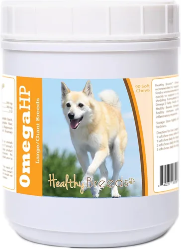 Vista 23 de Healthy Breeds Affenpinscher Omega HP - Masticables suaves para piel y pelaje, 60