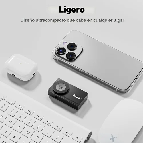 Vista 9 de Acer Cámara web 4K para PC/Mac con cuerpo unibody de metal completo esculpido, sensor Sony de 1/2", PDAF, 2 micrófonos de reducción de ruido