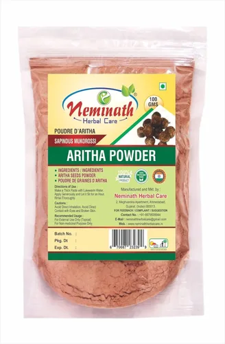 Vista 3 de 1 paquete combinado completo para el cuidado del cabello, 4 unidades (4 x 100 gms) 14.11 oz (amla, aritha, shikakai, bhringraj polvo combo Pack)