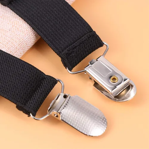 Vista 4 de 3 pares de correas ajustables para cama, sin clips, soportes de cojín para sofá, sujetadores elásticos