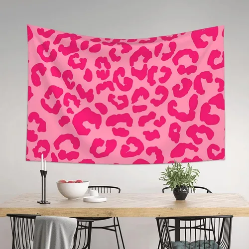 Vista 8 de KOSUES Tapiz de labios de beso rosa intenso de los 80 para colgar en la pared, fondo de pared para habitación, póster de arte estético