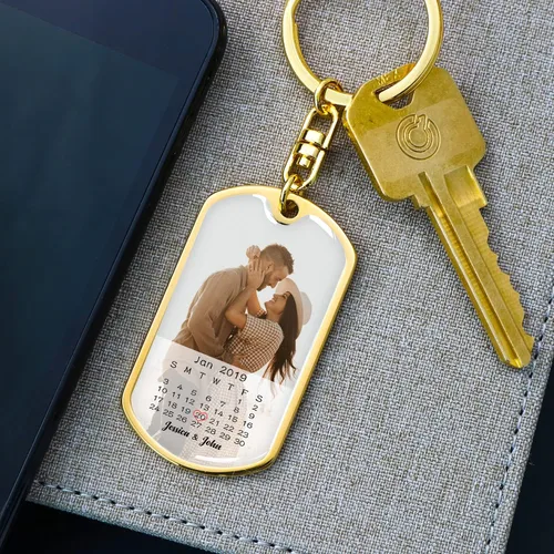 Vista 5 de Llavero personalizado para parejas llavero Drive Safe I Need You Here With Me regalos para novio novia marido esposa