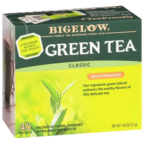 Vista 34 de Bigelow Té verde con melocotón, cajas de 20 unidades (paquete de 6) Té con cafeína con té verde y menta, 120 bolsas de té en total