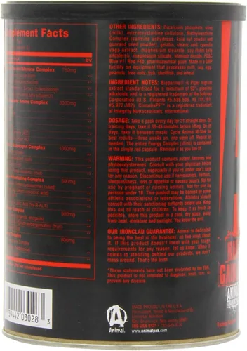 Vista 4 de Universal Nutrition Animal M Stak - 21 paquetes