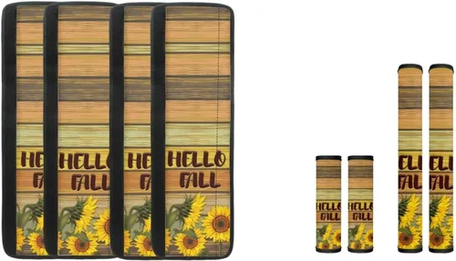 Vista 34 de DISNIMO Fundas para manija de puerta de refrigerador con calabaza otoñal, 8 piezas Kithchen para nevera, microondas, horno, lavavajillas, protector