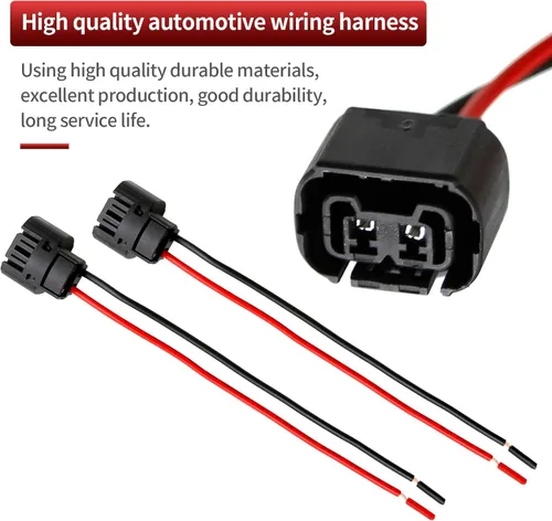 Vista 6 de Saihisday 5202 PS24W H16 Cable hembra Pigtail Dos Arnés de luz antiniebla Conector Enchufe (PS24W 5202 H16)